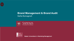 la sapienza MUMM brand management e audit